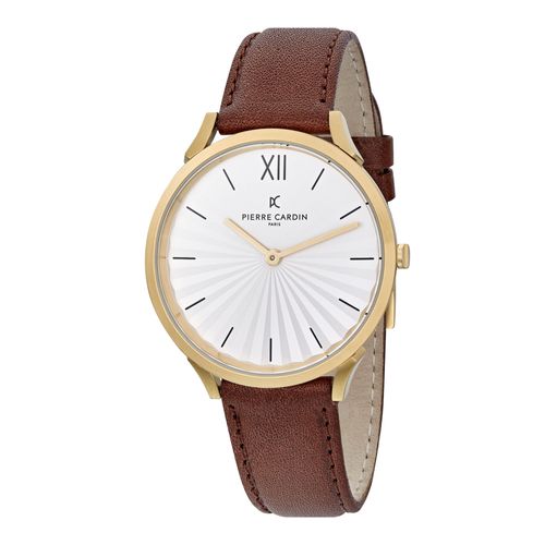 Pierre Cardin Montre Marron Analogique Mixte Pigalle Plissée Cpi.2004