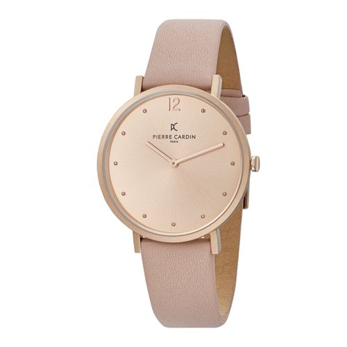 Pierre Cardin Montre Rose Analogique Femmes Belleville Simplicity Cbv.1010