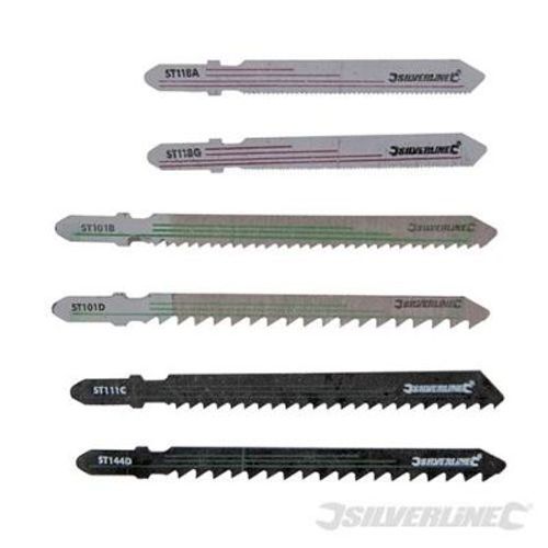Ensemble de 30 lames de scie sauteuse 30 pcs bois métal Silverline