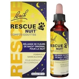 Compte-Gouttes Nuit 20 Ml - Rescue Pets - Apaisement Chien - Feux D'artifices