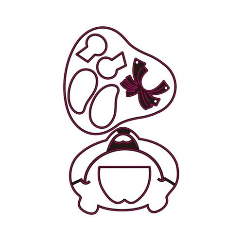 Cartoon Animal Metal Die Cuts Emboss Template Metal Stencils Scrapbooking Card