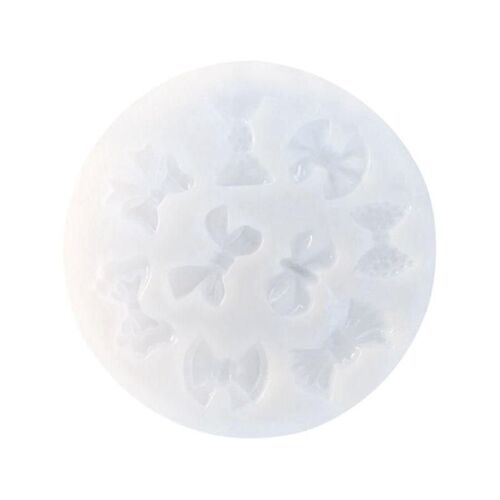 Mini 3d Bow Shape Epoxy Resin Uv Glue Crafts Silicone Mold Creative Diy Art Pend