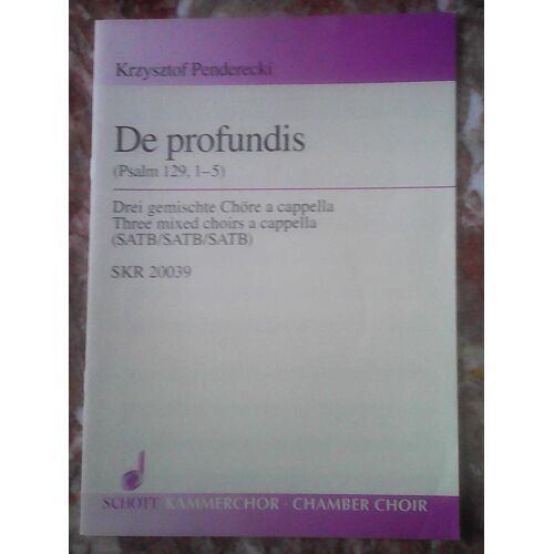 De Profundis / Conducteur