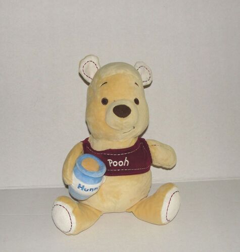 Winnie L'ourson Et Son Pot De Miel Peluche Doudou Musical Ou Berceuse Nicotoy 34cm