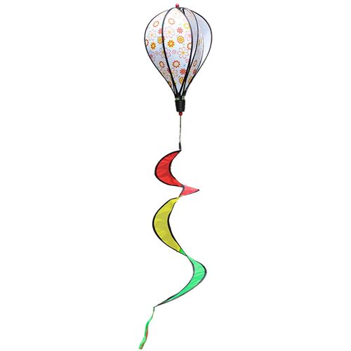 Montgolfière Spinner Paillettes colorées Rayées Spinners à vent suspendus