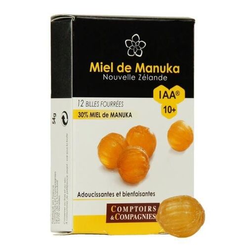 Billes Fourrées Au Miel De Manuka Iaa 10+ - 12 Billes 