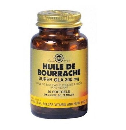Huile De Bourrache Super Gla 300 Mg - 30 Softgels 