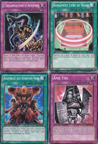 Lot De 4 Cartes Yu-Gi-Oh - Edition La Mine Hantee - Edition Limitee -