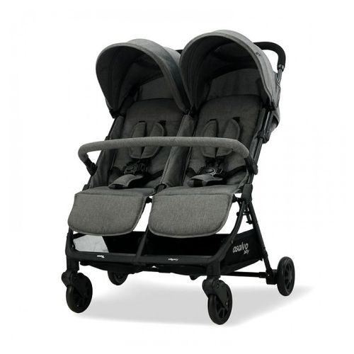 Poussette Double Henry Gris