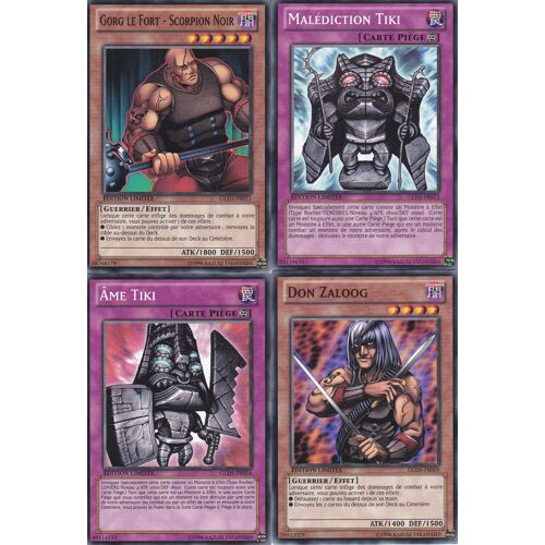Lot De 4 Cartes Yu-Gi-Oh - Edition La Mine Hantee  - Edition Limitee -