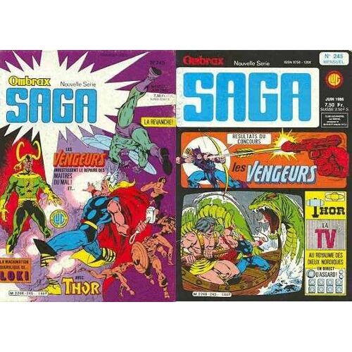 Ombrax Saga N° 245 ( 10 Juin 1986 ) : " Rideau ! " ( Les Vengeurs / The Avengers + Thor )