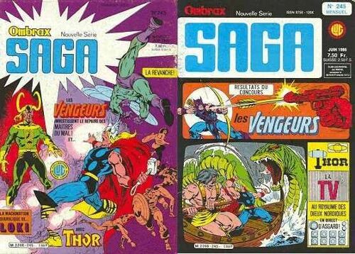 Ombrax Saga N° 245 ( 10 Juin 1986 ) : " Rideau ! " ( Les Vengeurs / The Avengers + Thor )