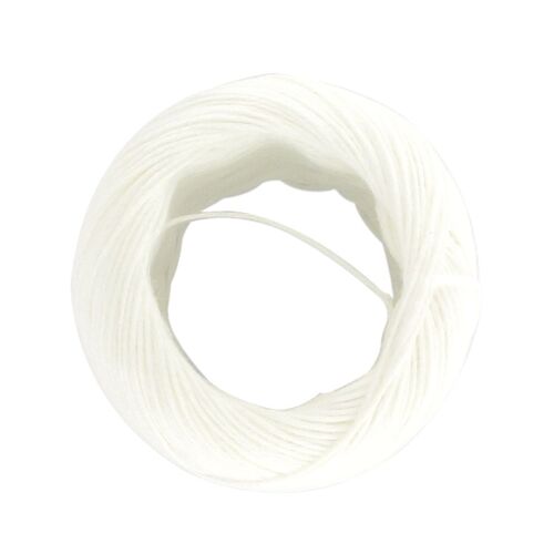Fackelmann 1224450 Ficelle Alimentaire, Ficelle Pour Rôti, Ficelle De Cuisine, Ficelle, Rouleau De Ficelle De Cuisine, Polyester, Blanc, 80 M