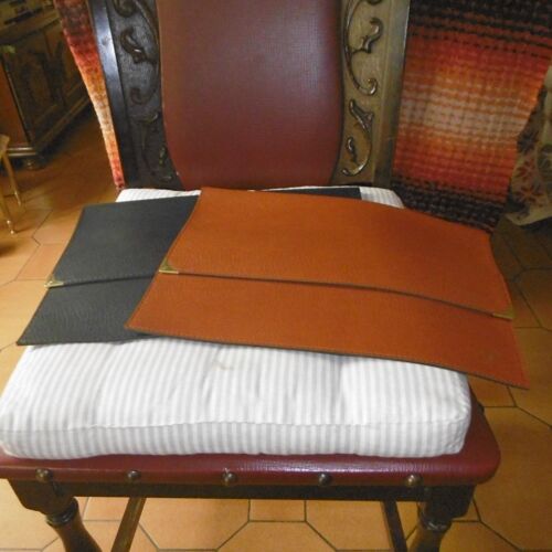Porte Documents Simili Cuir Cheval Ordex 76090 Lot De 2 Bleu Et Marron