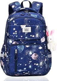 Cartable Scolaire Primaire Ergonomique - Grande Capacité, Imperméable, Bandes Réfléchissantes, Pour Fille Ou Garçon