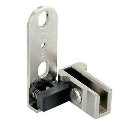 2 pivots pour porte verre Métal nickelé l.36 x H.16mm