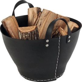 Rangement À Bois Paros Noir