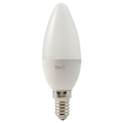 Ampoule Led Flamme E14 470lm 4.2w = 40w Ø3.5cm Diall Blanc Neutre
