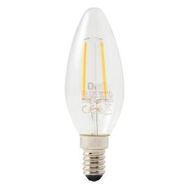 Ampoule Led À Filament Flamme E14 250lm 1.8w = 25w Ø3.5cm Diall Blanc Chaud