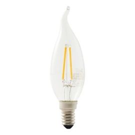Ampoule Led À Filament Flamme E14 250lm 1.8w = 25w Ø3.5cm Diall Blanc Chaud