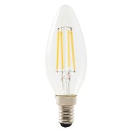 Ampoule Led À Filament Flamme E14 550lm 4w = 44w Ø3.5cm Diall Blanc Neutre