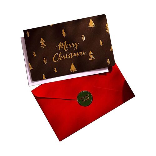 Joyeux Noël Carte De V?Ux Avec Enveloppe Cartes Postales D'affaires Invitations Cartes Du Nouvel An Noël Hiver Happy Holiday Party Cadeau 6pcs