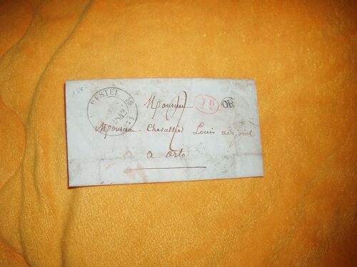 Lettre Ancienne De 1842. / Depart ?. A Aoste / Cachets Dont Id Rouge Et Cachet Or / A Etudier Genealogie