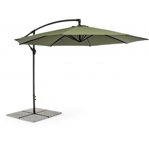 Parasol Déporté Texas Rond Déporté Diamètre 3 M Vert