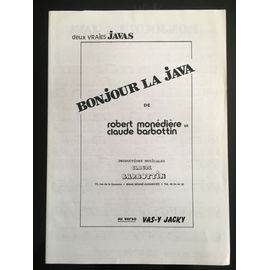 Bonjour La Java & Vas-Y Jacky (Javas) De Claude Barbottin