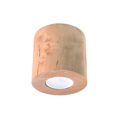 Plafonnier Style Scandinave Orbas - Bois - D. 10 X H. 10 Cm - Naturel