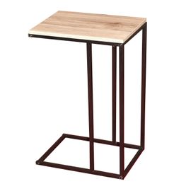 Bout De Canapé Design Industriel Colorado - L. 40 X H. 66 Cm - Noir