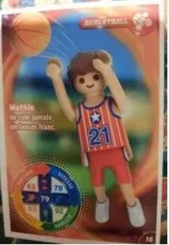 Playmobil - Carte Carrefour N°16- Basket-All