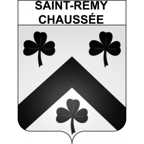 Saint-Remy-Chaussée 59 Ville Sticker Blason Écusson Autocollant Adhésif - Taille : 8 Cm