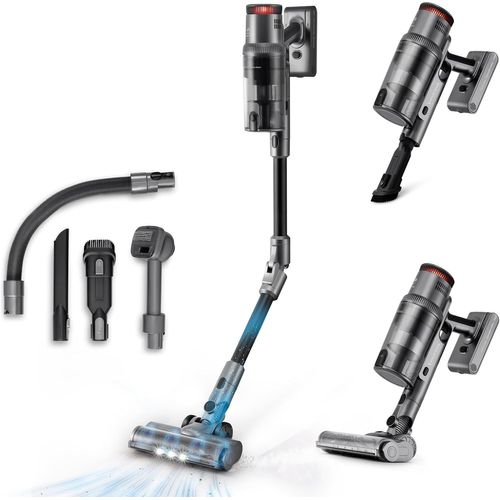 CLOUDDS_Z7 Digital Animal Aspirateur Balai Sans Fil 29.6V Avec Technologie Multiclonic,26Kpa,500W,Autonomie 80 Min,Brosse Motorisée Multi-Surfaces,4 Modes,Accessoires Inclus Animaux