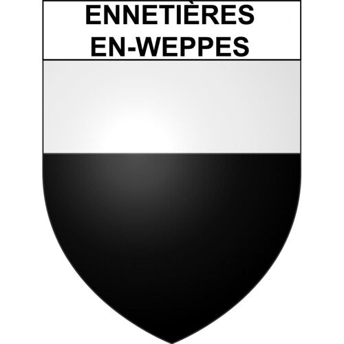 Ennetières-En-Weppes 59 Ville Sticker Blason Écusson Autocollant Adhésif - Taille : 8 Cm