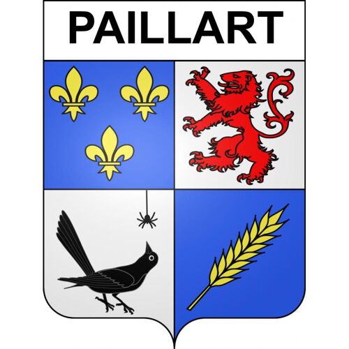 Paillart 60 Ville Sticker Blason Écusson Autocollant Adhésif - Taille : 17 Cm