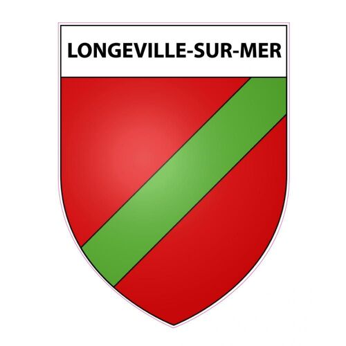 Longeville-Sur-Mer 85 Ville Sticker Blason Écusson Autocollant Adhésif - 12 Cm