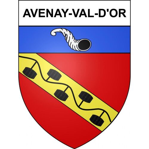Avenay-Val-D'or 51 Ville Sticker Blason Écusson Autocollant Adhésif - 12 Cm
