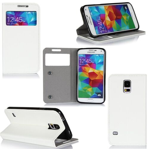 Samsung Galaxy S5 blanc avec fenétre