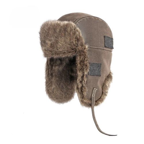 Chapeau De Bombardier Pilote Ushanka Pour Hommes Et Femmes,Bonnet De Neige En Cuir,Protection Des Oreilles,Russe,Chaud,Hiver