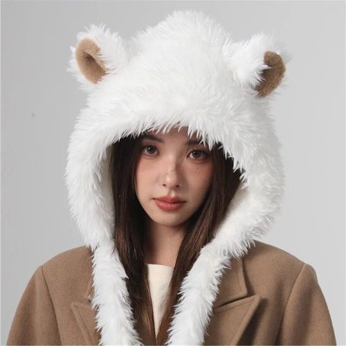 Chapeau D'hiver Chaud Pour Femme,Casquettes Y2k,Cos,Bonnets Amusants D'halloween,Chapeau Frontal Thunder