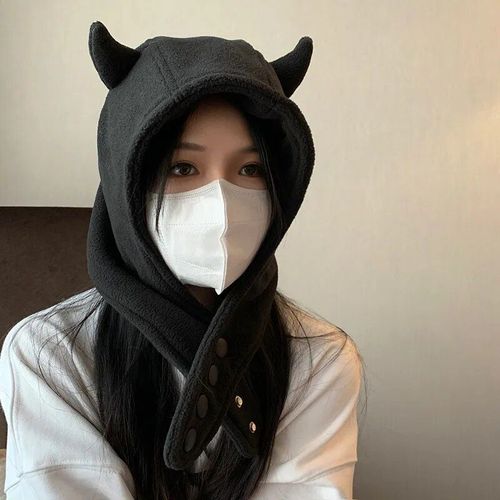Chapeau D'hiver Chaud Pour Femme,Casquettes Y2k,Cos,Bonnets Amusants D'halloween,Chapeau Frontal Thunder