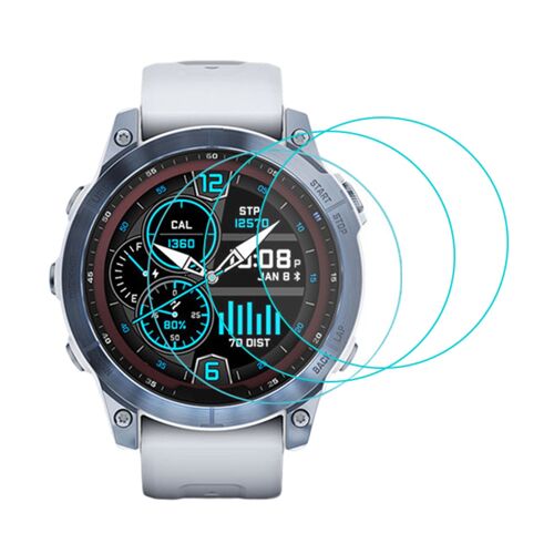 Film De Protection Pour Montre Connectée Fenix 7 7s 7x, 3 Pièces, En Verre Trempé Ultra Clair, 9h