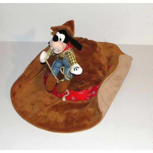 Chapeau Dingo Cowboy Doudou Peluche Disneyland Paris