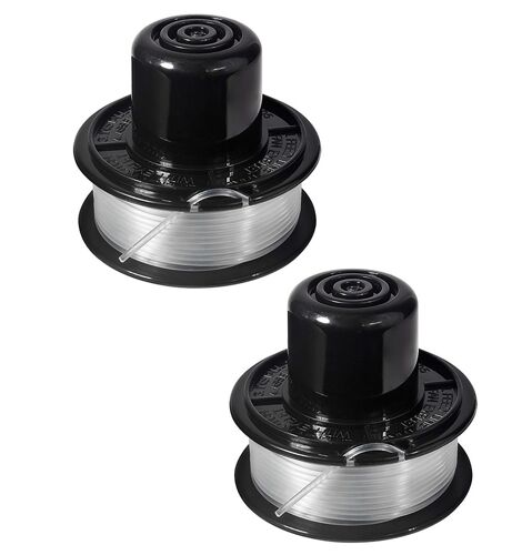 2Pcs Bobines de Fil de Rechange Compatible avec Black + Decker RS-136 ST4500 ST1000 ST4000 GE600,1.65mm,6.1m