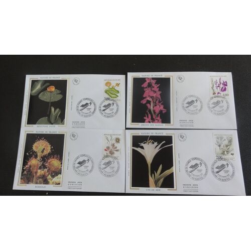Lot De 4  Enveloppe Premier Jour "  Nature De France  "  Nantes 1992
