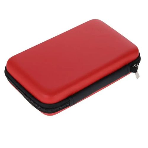 Rouge - Pochette Rigide Pour Nintendo 3ds Xl Ll, Avec Sangle, Jeux Et Accessoires