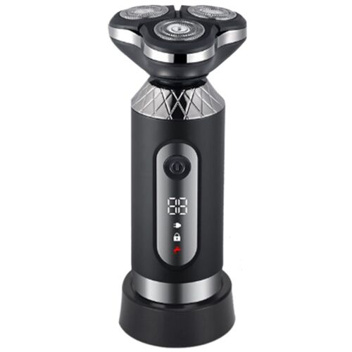 Rasoir Électrique À Chargement Rapide, Rasoir À Affichage Numérique Rechargeable À Rinçage Complet, Rasoir Multifonction