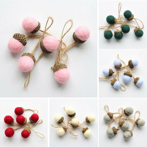 Glands De Noël Suspendus Pour Arbre De Noël, 6 Pièces, Ornement, Fournitures Artisanales Pour Belles Décorations De Maison 9109-May14A04695