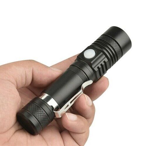 Lampe De Poche En Alliage D'Aluminium, 12X2.7X2.4Cm, 50000Lm, Noir, Pour Camping, P¿ºche, Randonn¿¿e 9109-May14A03258